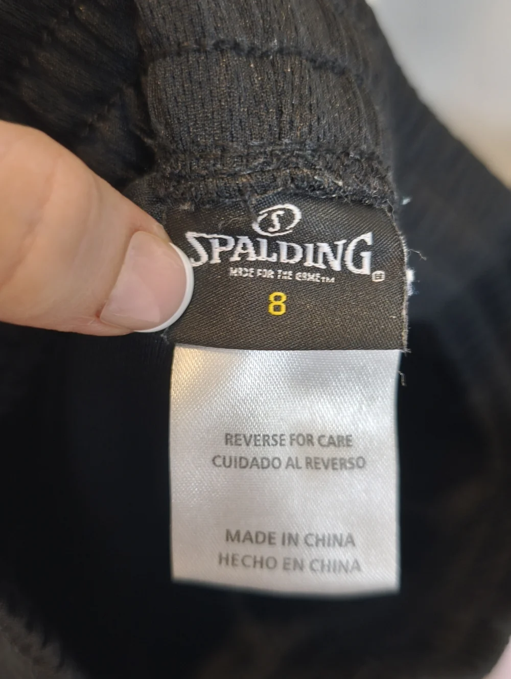 Spalding Youth Black Athletic Jogger Pants